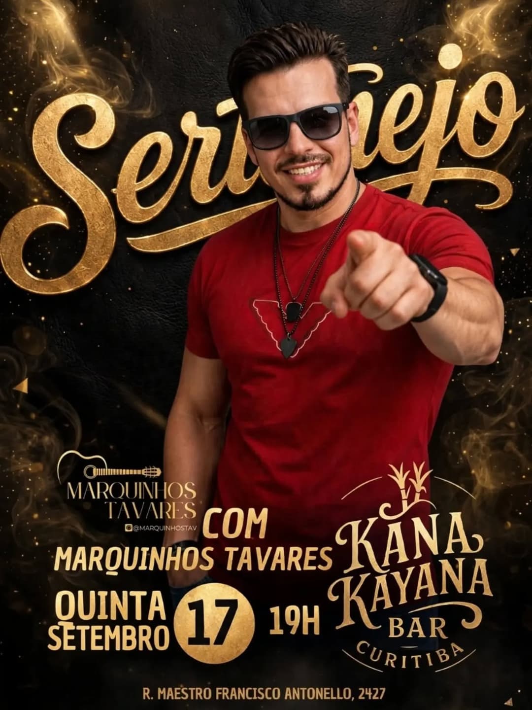Flyer de Marquinhos Tavares