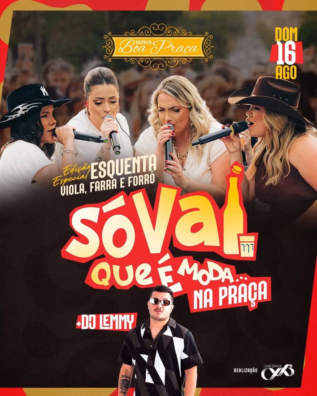 Flyer de Só Vai Que É Moda e DJ Lemmy