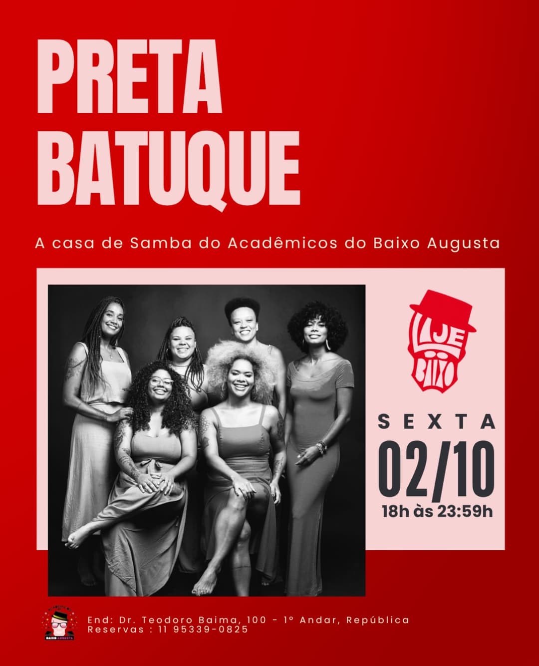 Flyer de Preta Batuque