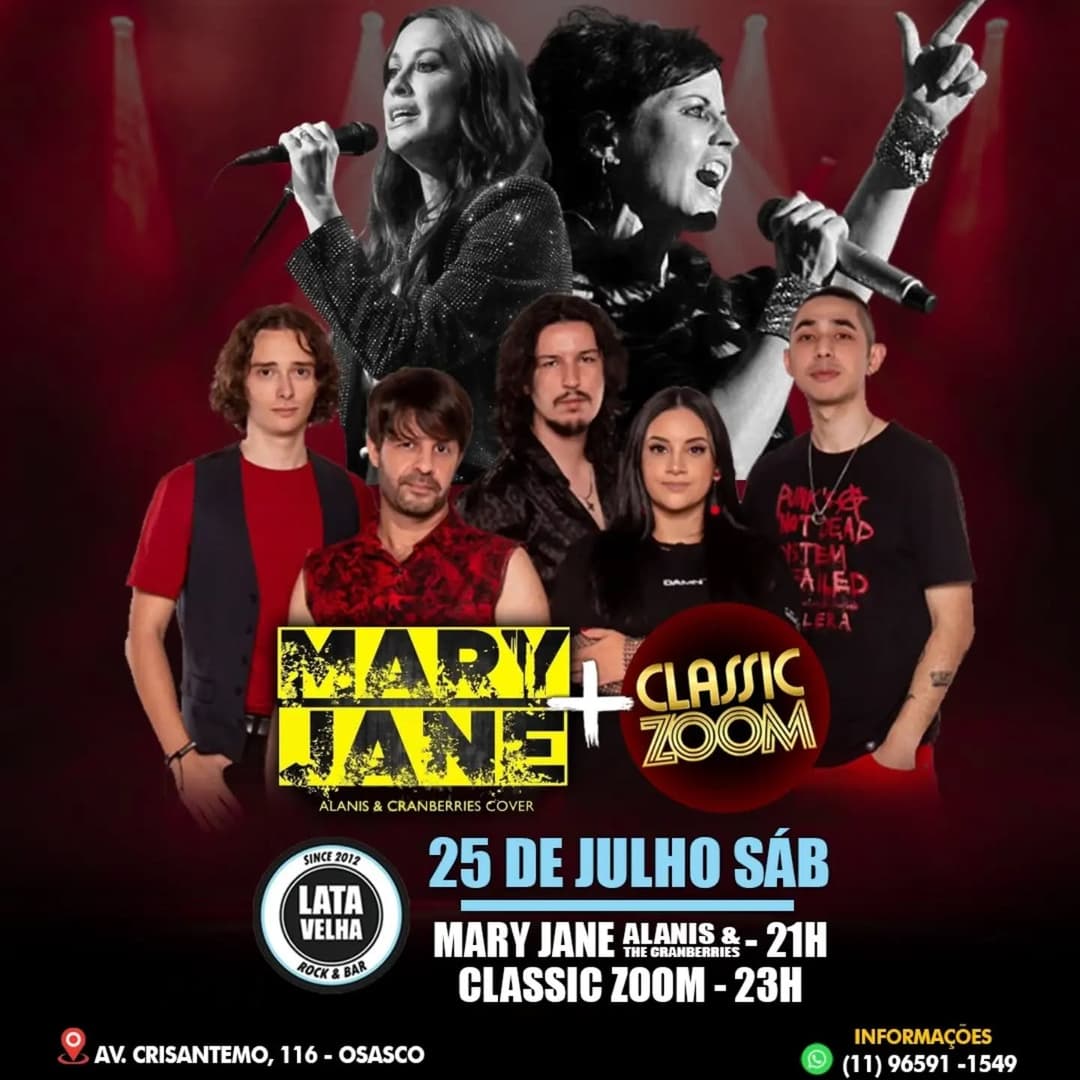 Flyer de Classic Zoom e Mary Jane