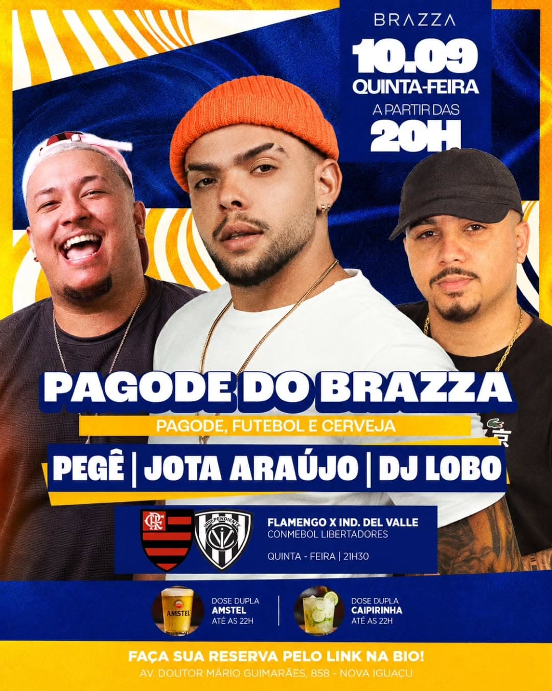 Flyer de Lobo, Jota Araújo e Pegê