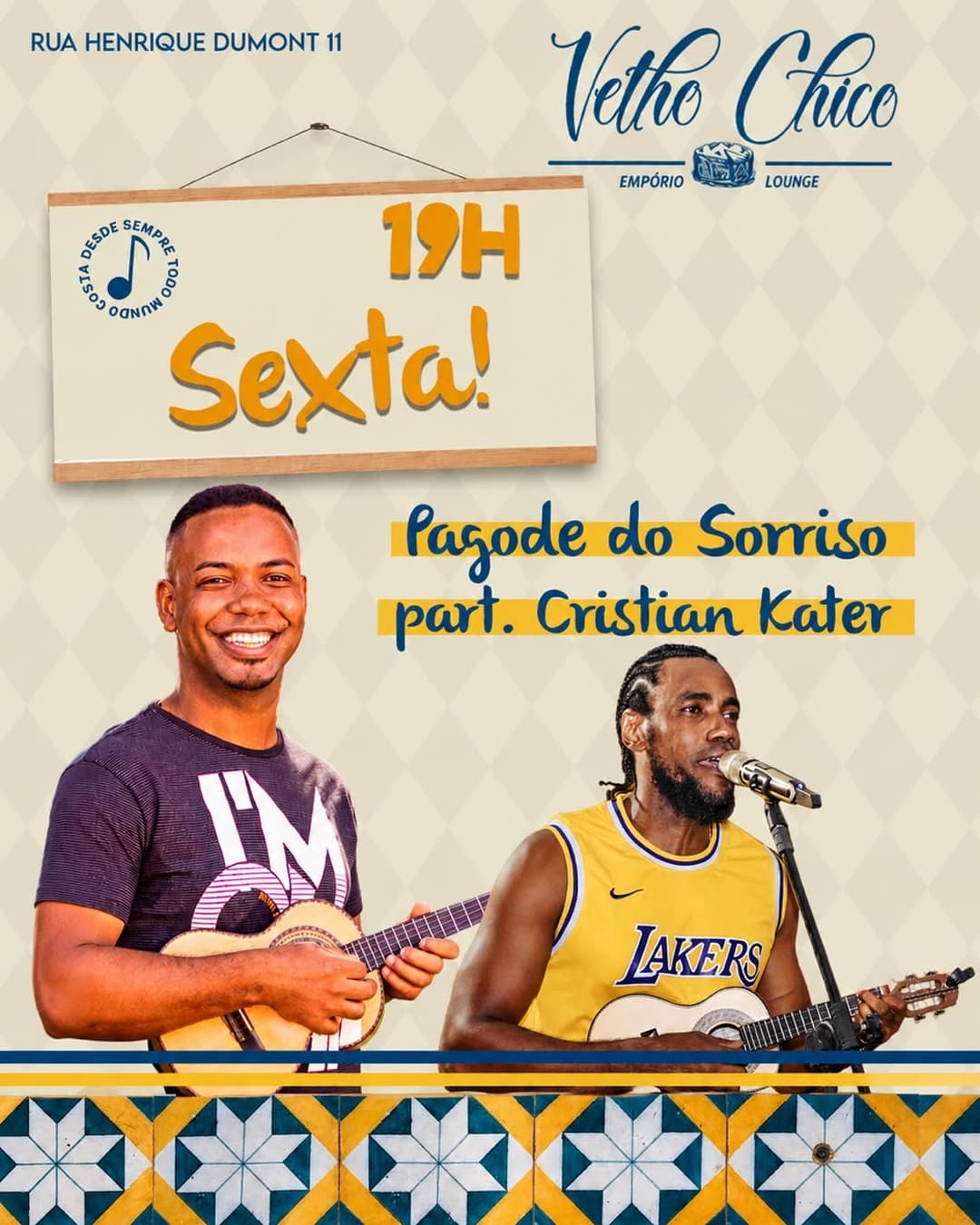 Flyer de Pagode do Sorriso