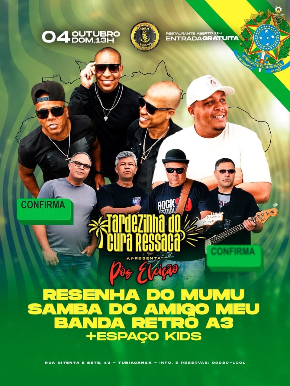 Flyer de Samba do Amigo Meu Oficial e mais 2 artistas