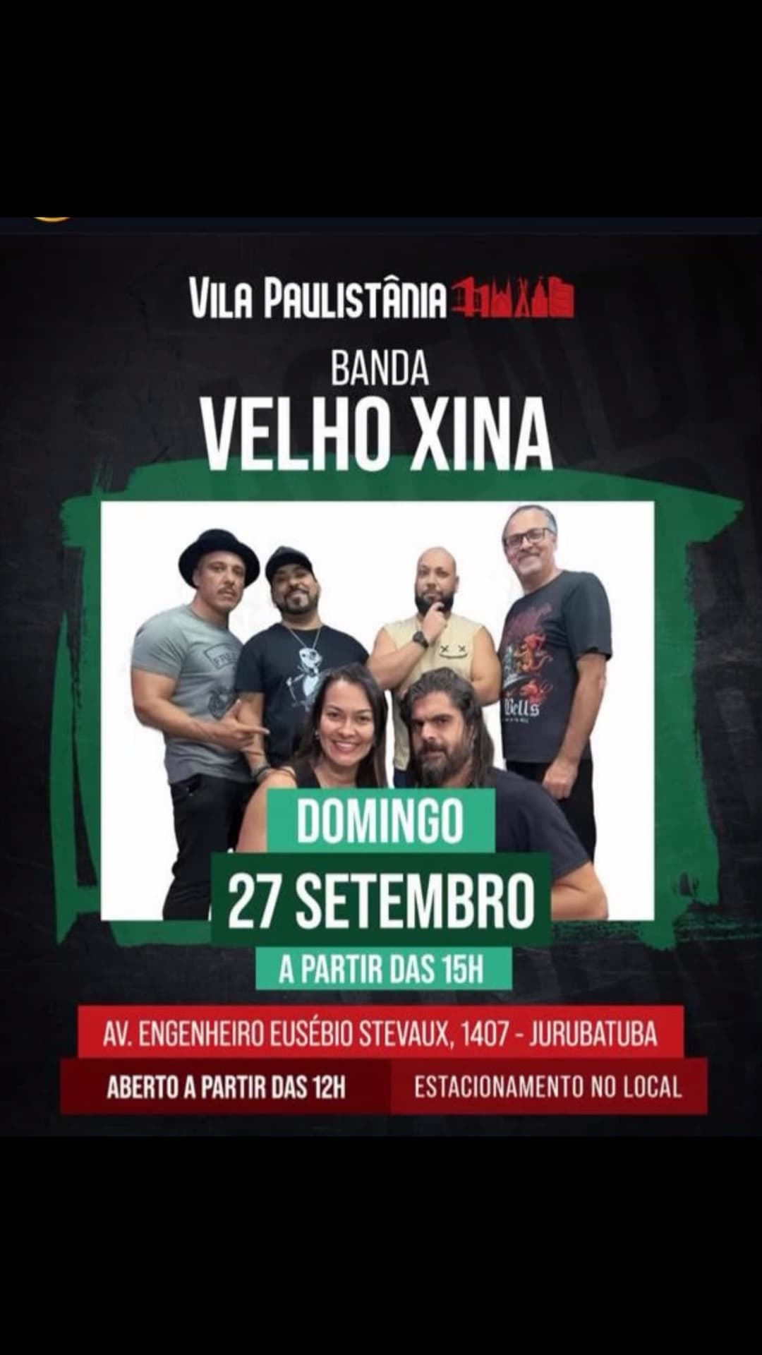 Flyer de Velho Xina