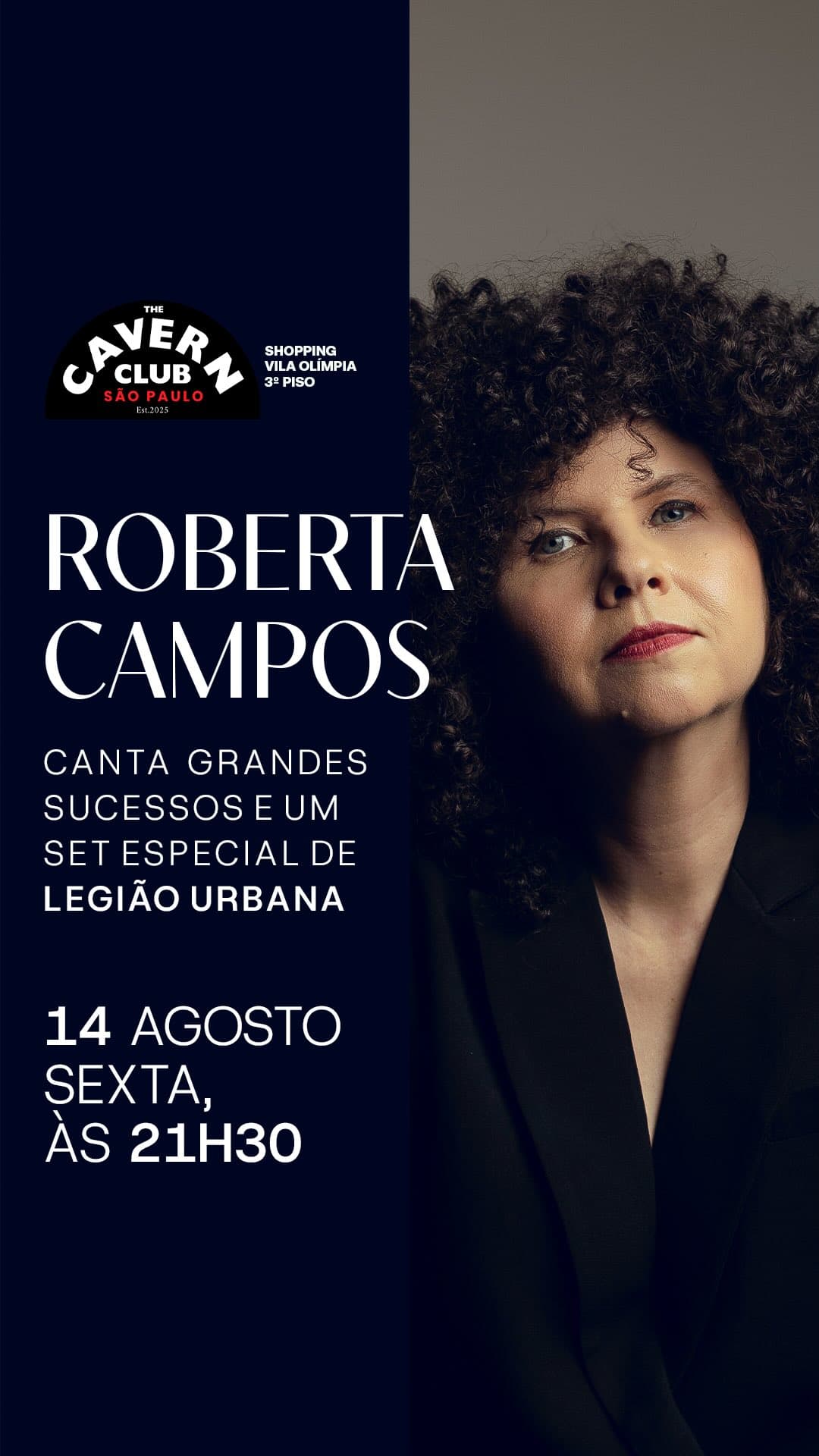 Flyer de Roberta Campos