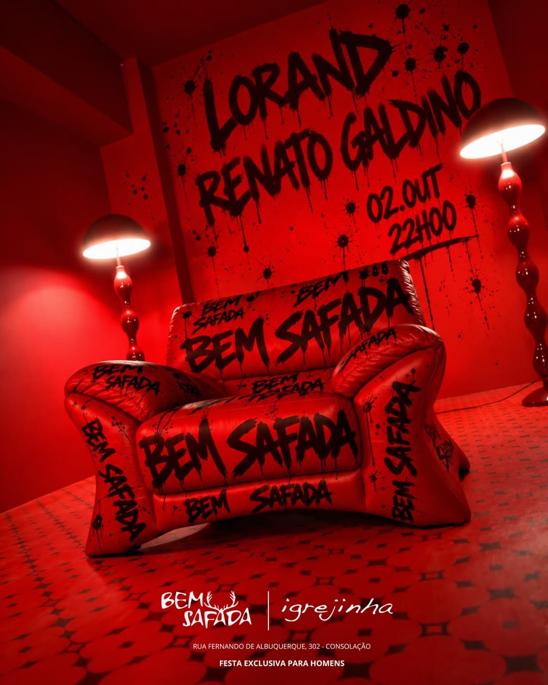 Flyer de Renato Galdino e Dj ___lorand