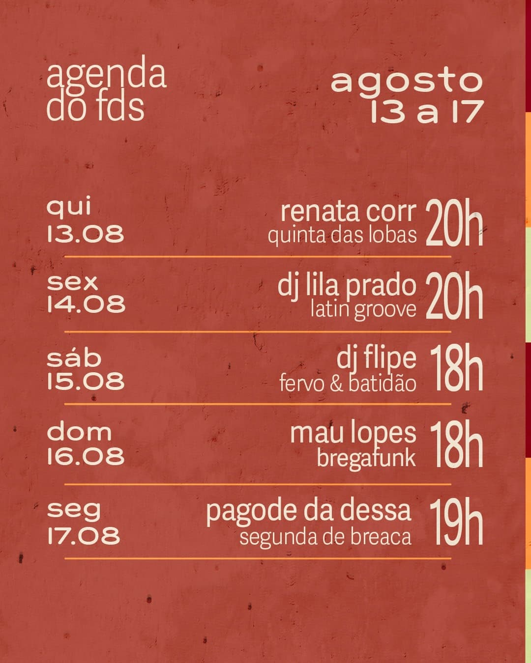 Flyer de Renata Corr