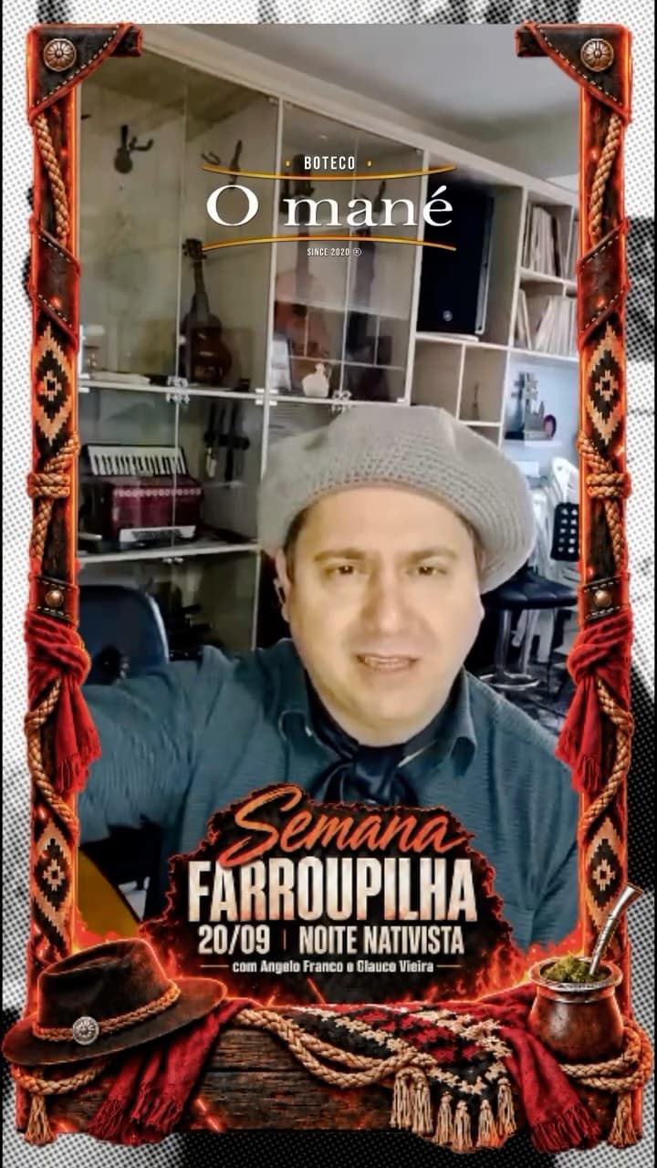 Flyer de ÂNGELO FRANCO e Glauco Vieira