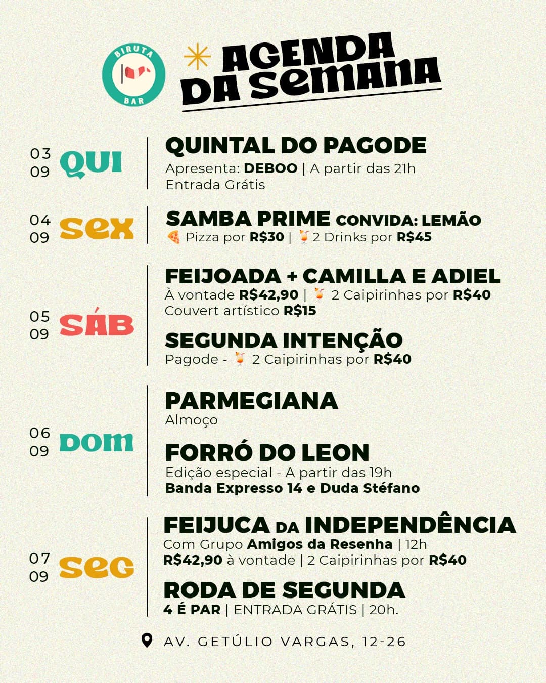 Flyer de Expresso 14 e Duda Stéfano