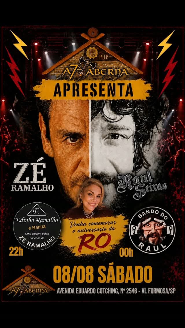 Flyer de Bando do Raul e Bando