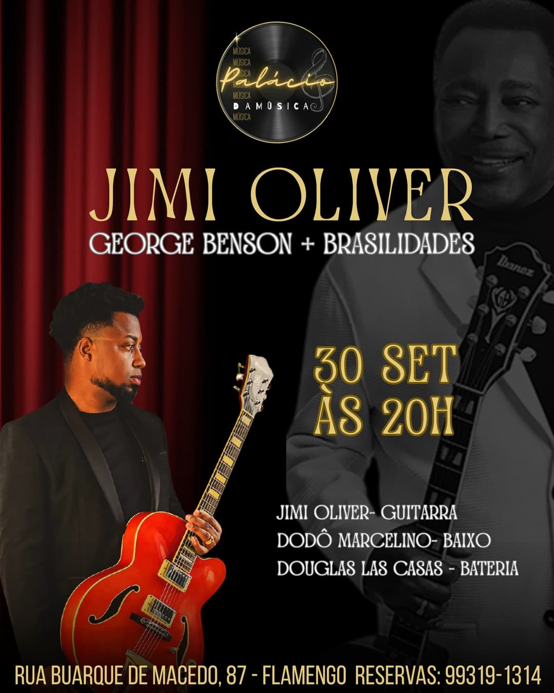 Flyer de Jimi Oliver, Douglas Marcelino e Douglas Las Casas