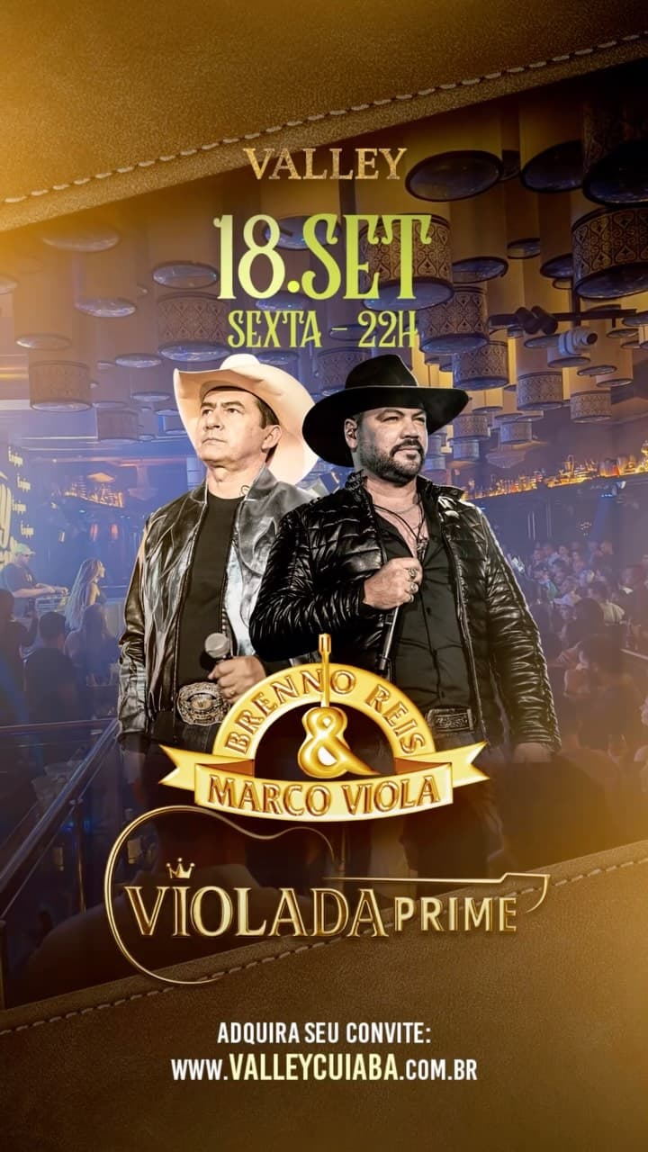 Flyer de Brenno Reis & Marco Viola e Violada Prime