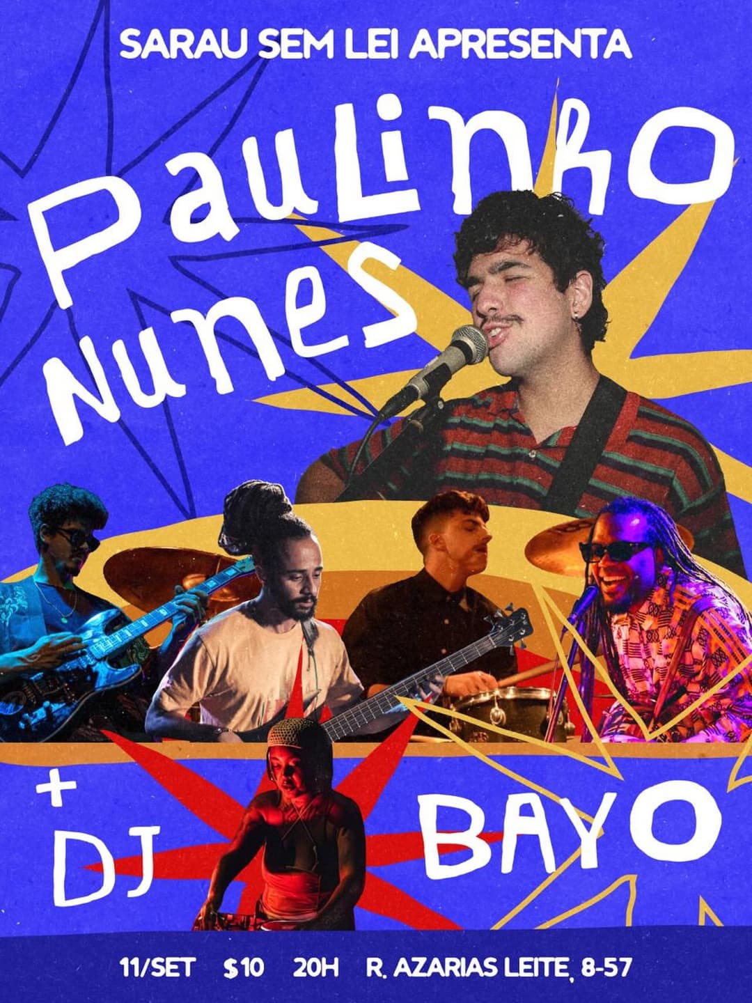 Flyer de Bayo e Paulinho Nunes