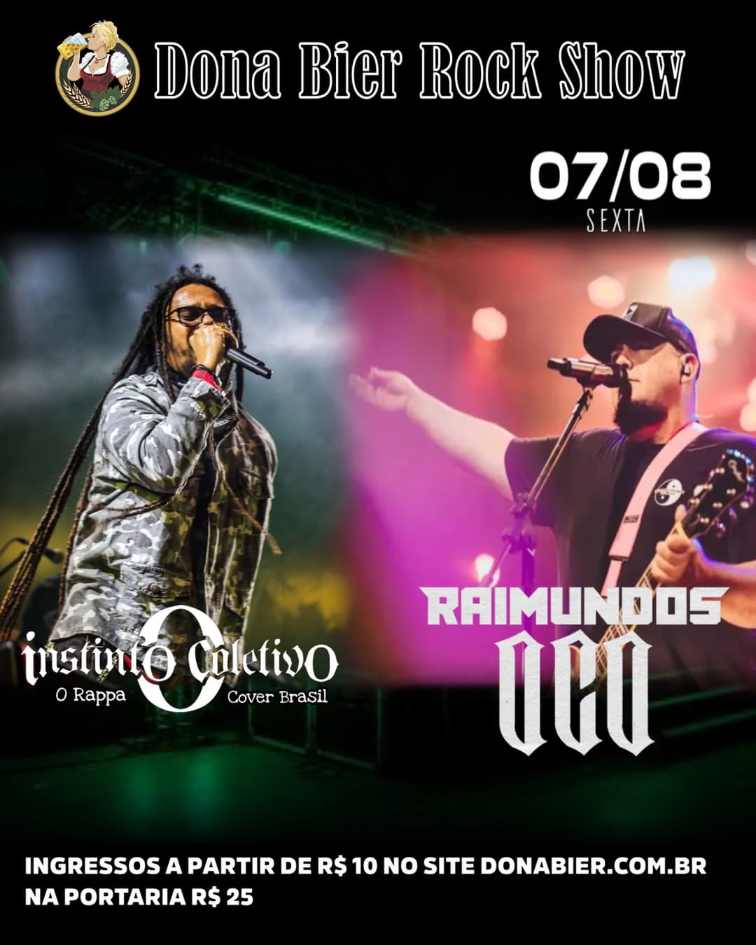 Flyer de Instinto Coletivo e OCO