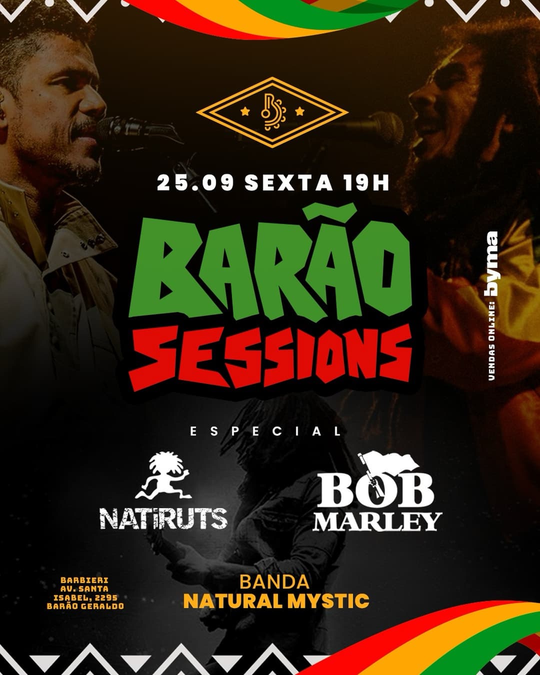 Flyer de Banda Natural Mystic