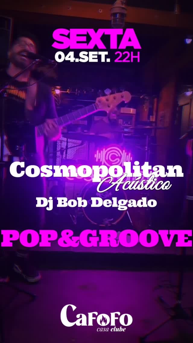 Flyer de Banda Cosmopolitan e obobdelgado