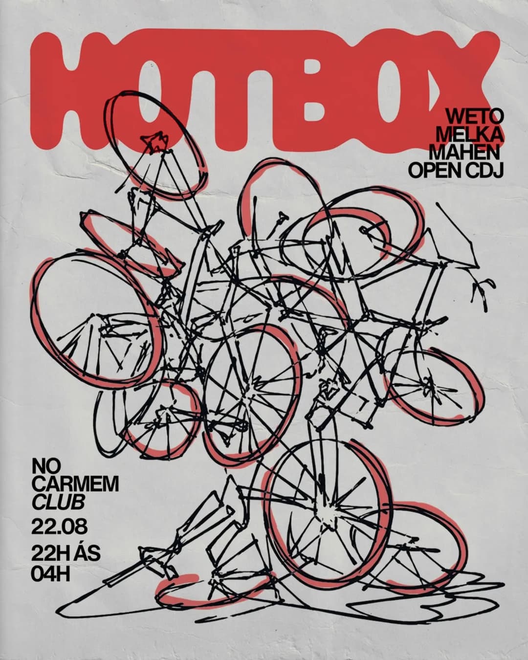 Flyer de Hotbox, Melka e Weto