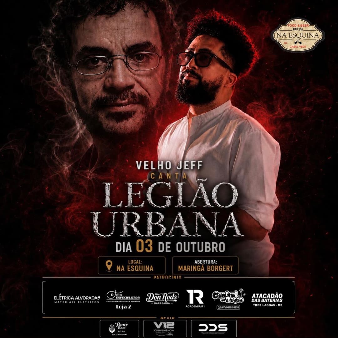 Flyer de Velho Jeff e Maringa Borgert