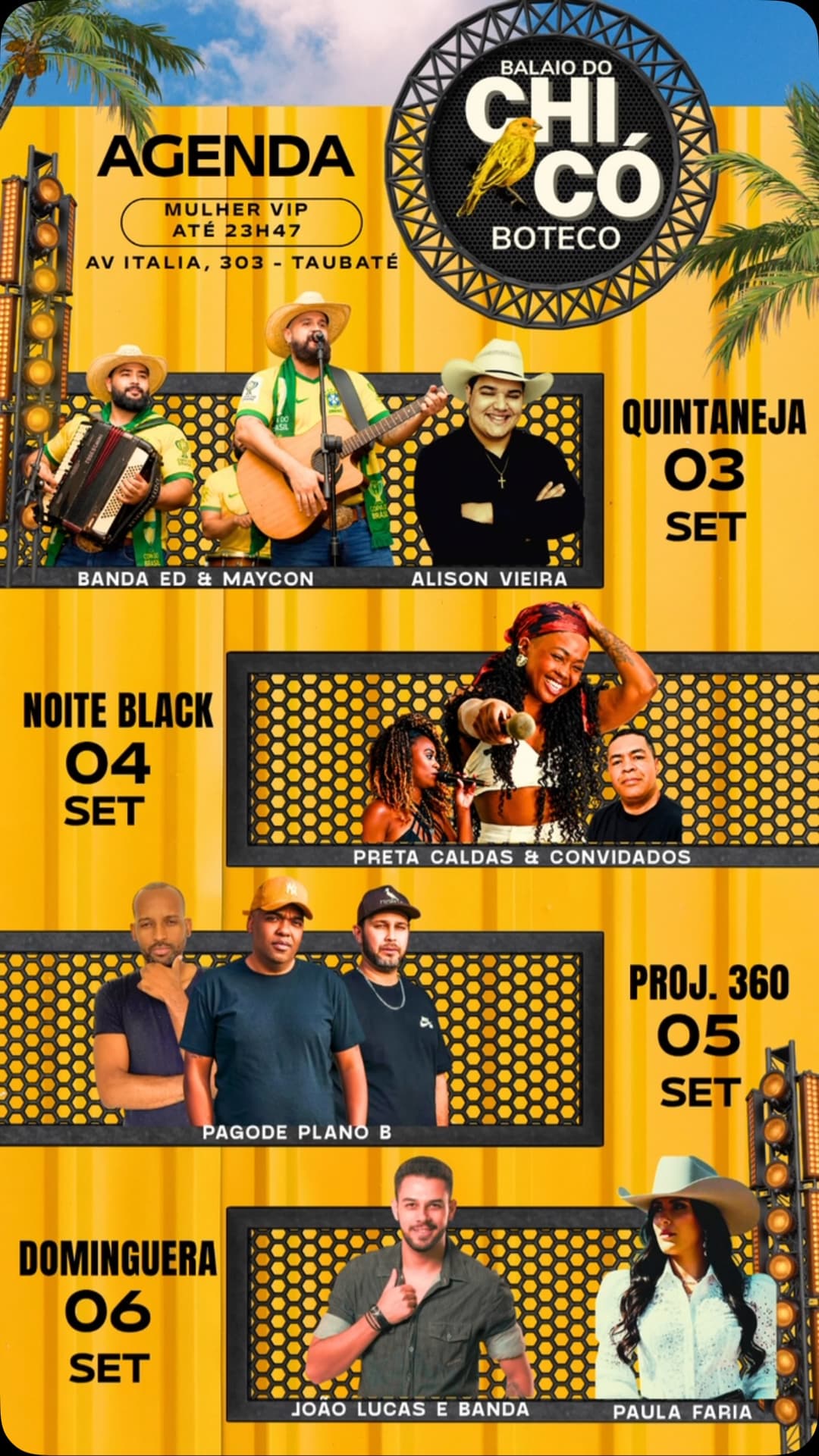 Flyer de João Lucas e Banda e Paula Faria