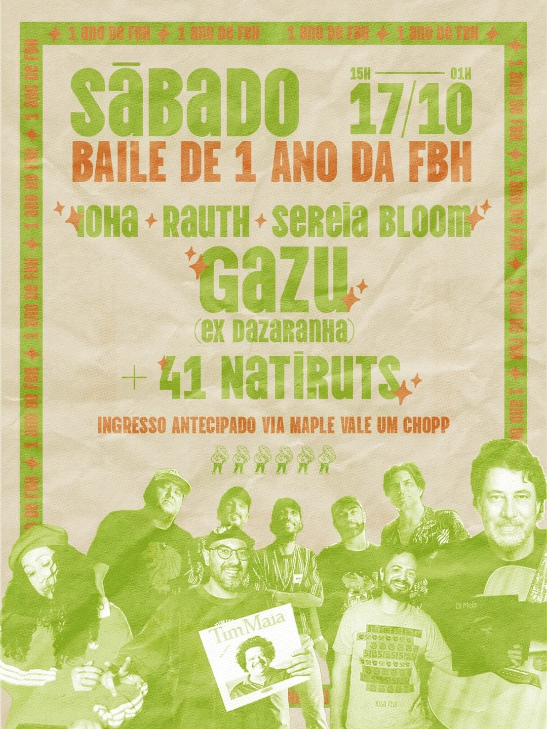 Flyer de GAZU e 41Natiruts