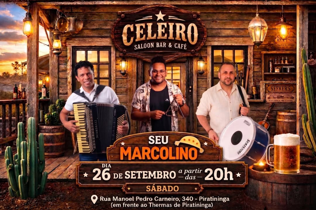 Flyer de Seu Marcolino Forró