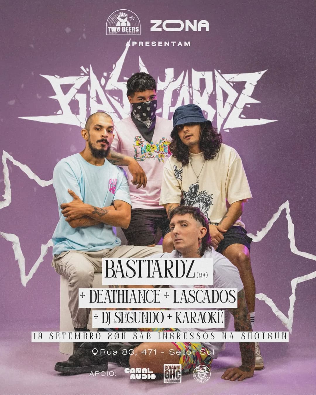 Flyer de Bastardz, Deathiance, Lascados e Basttardz