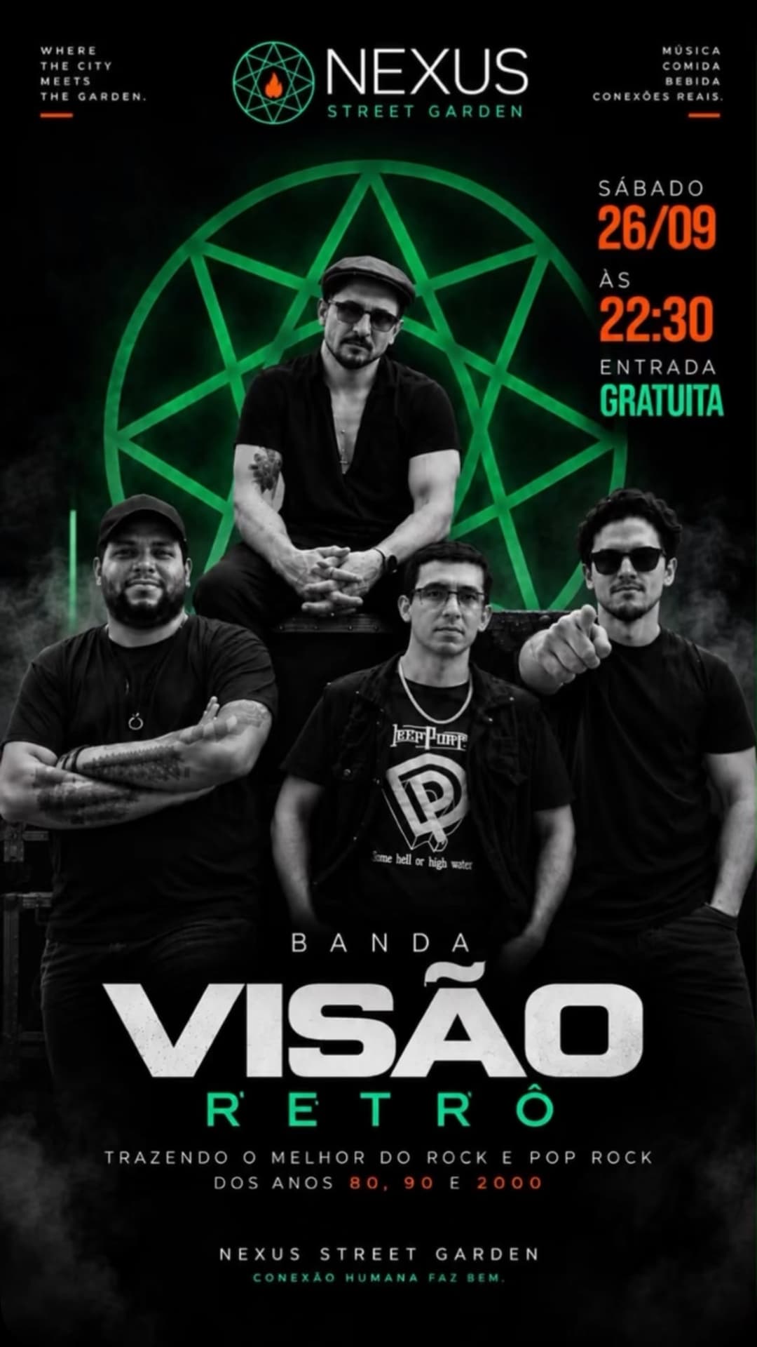 Flyer de Visão Retrô