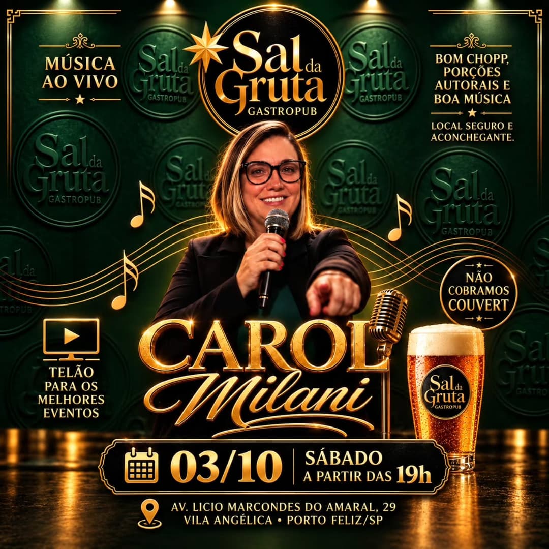 Flyer de Carol Milani