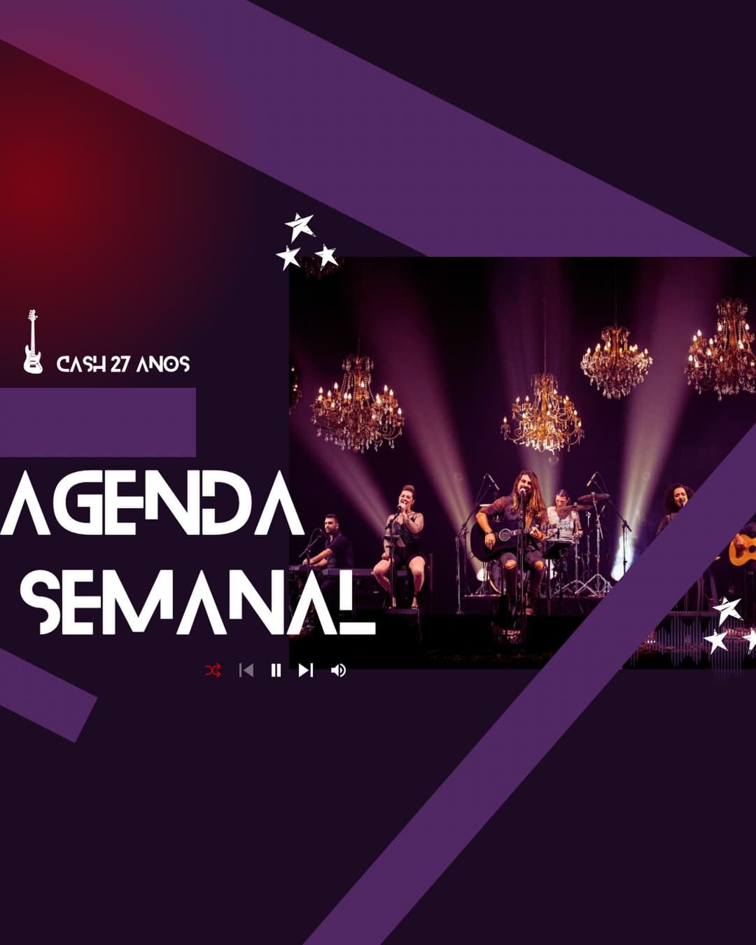 Flyer de Banda CA$H e Banda CA$H