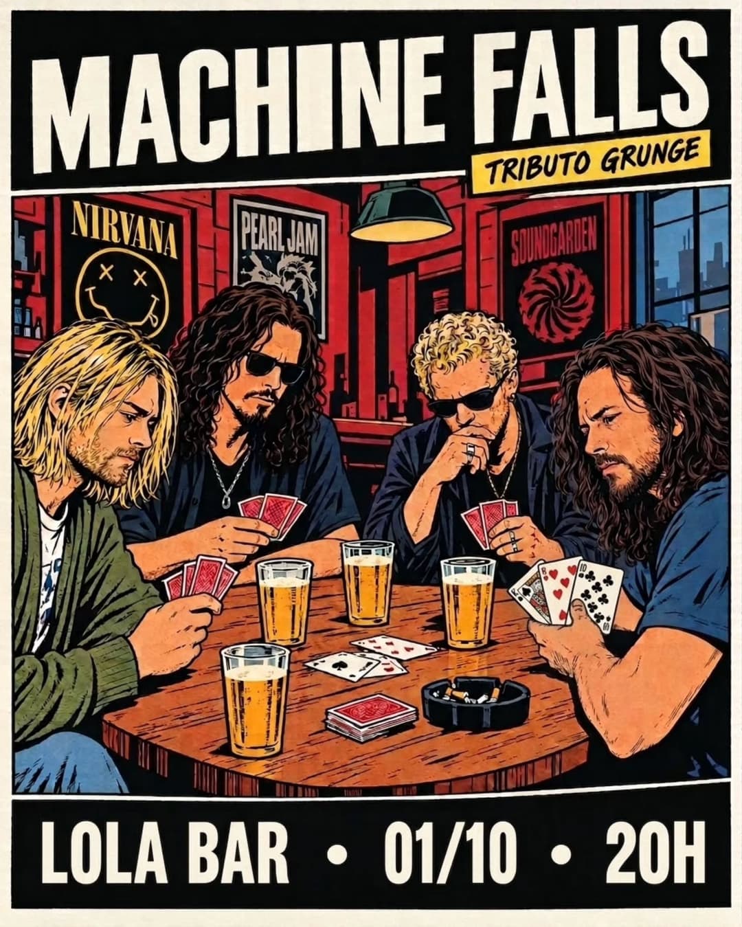 Flyer de Machine Falls
