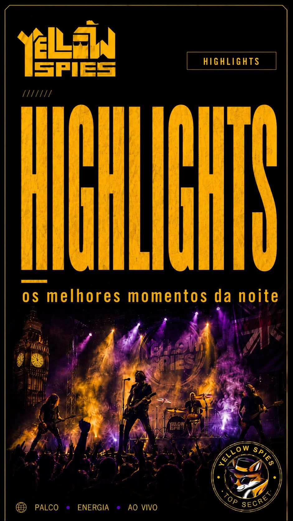 Flyer de Yellow Spies