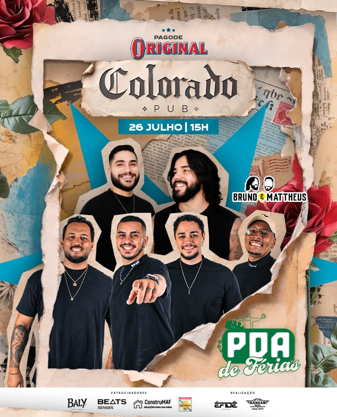 Flyer de PDA e Bruno E Mattheus