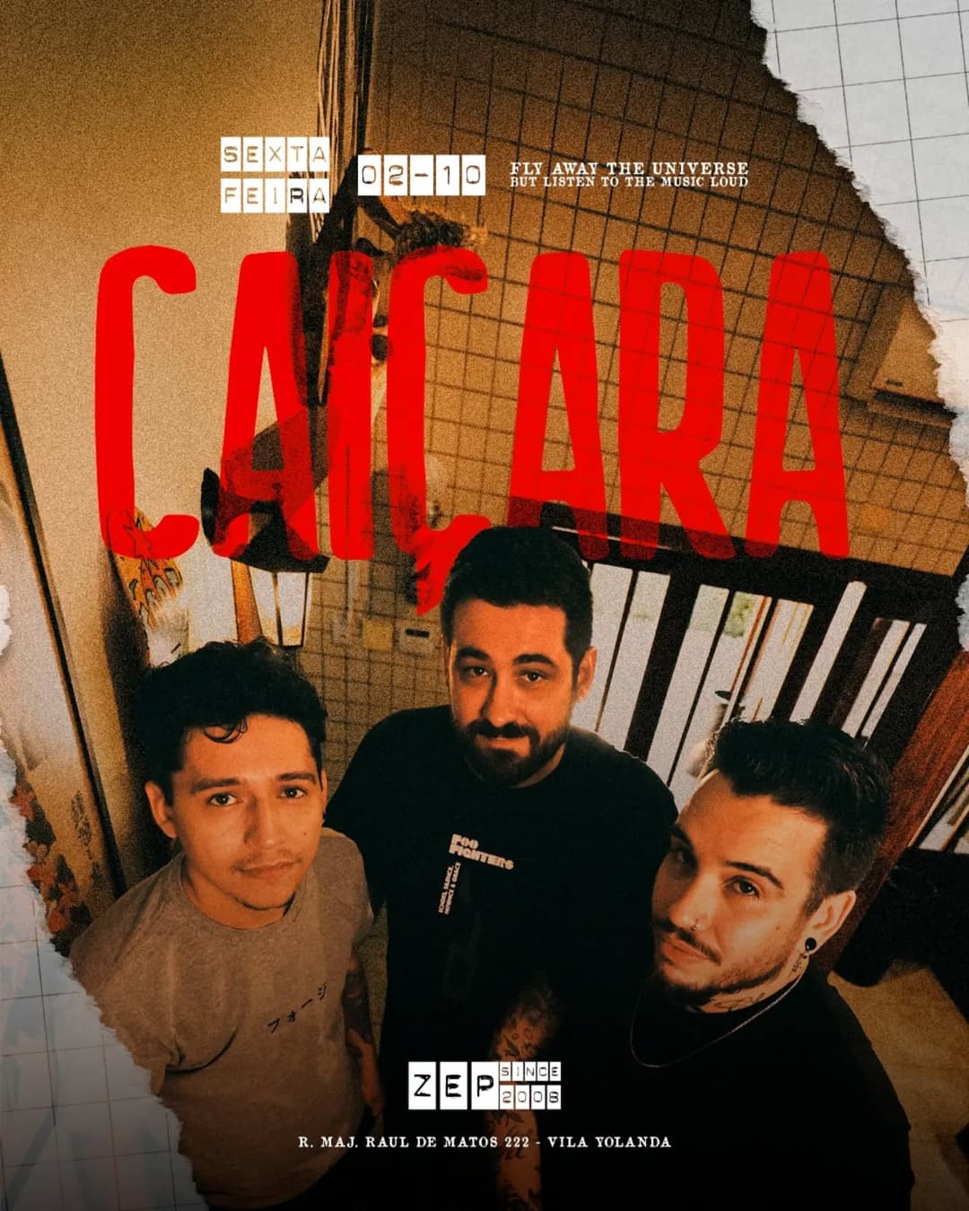 Flyer de Bailão do Caiçara