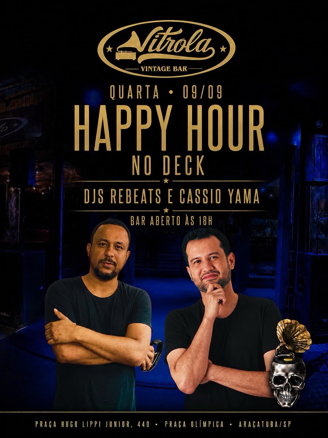 Flyer de Rebeats e Cassio Yama