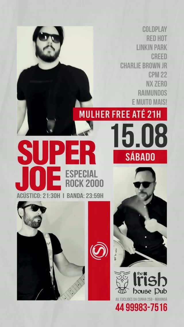 Flyer de Super Joe e Fabrício Celeste