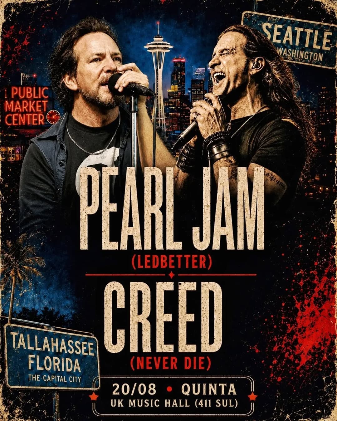 Flyer de Never Die e Ledbetter