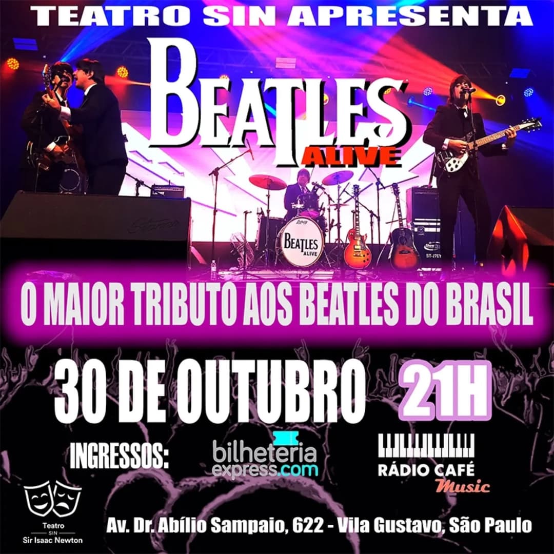 Flyer de Beatles Alive