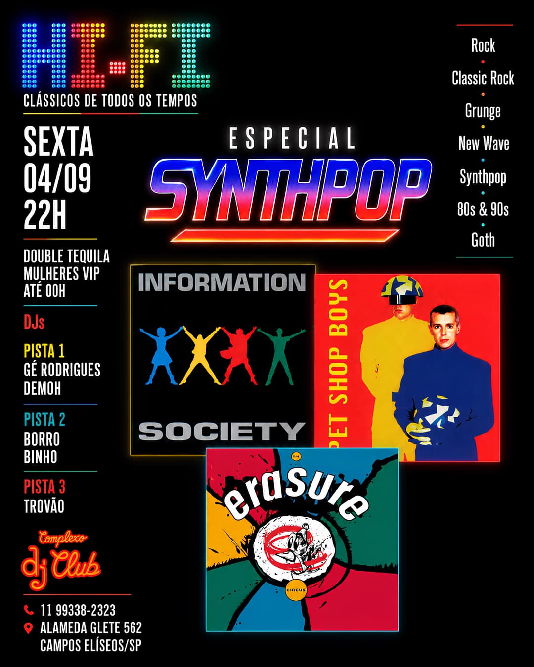 Flyer de Trovão, Gé Rodrigues, Demoh, Borro e Binho