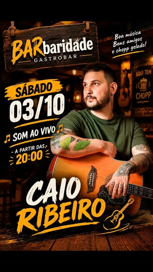 Flyer de Caio Ribeiro