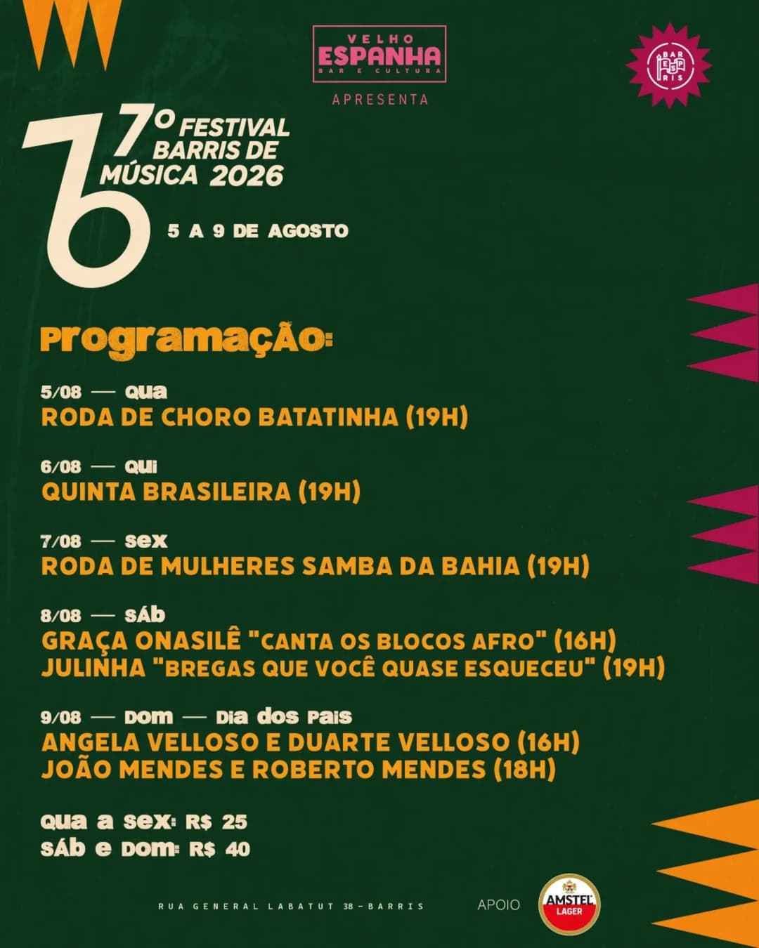 Flyer de Roda de Choro Batatinha