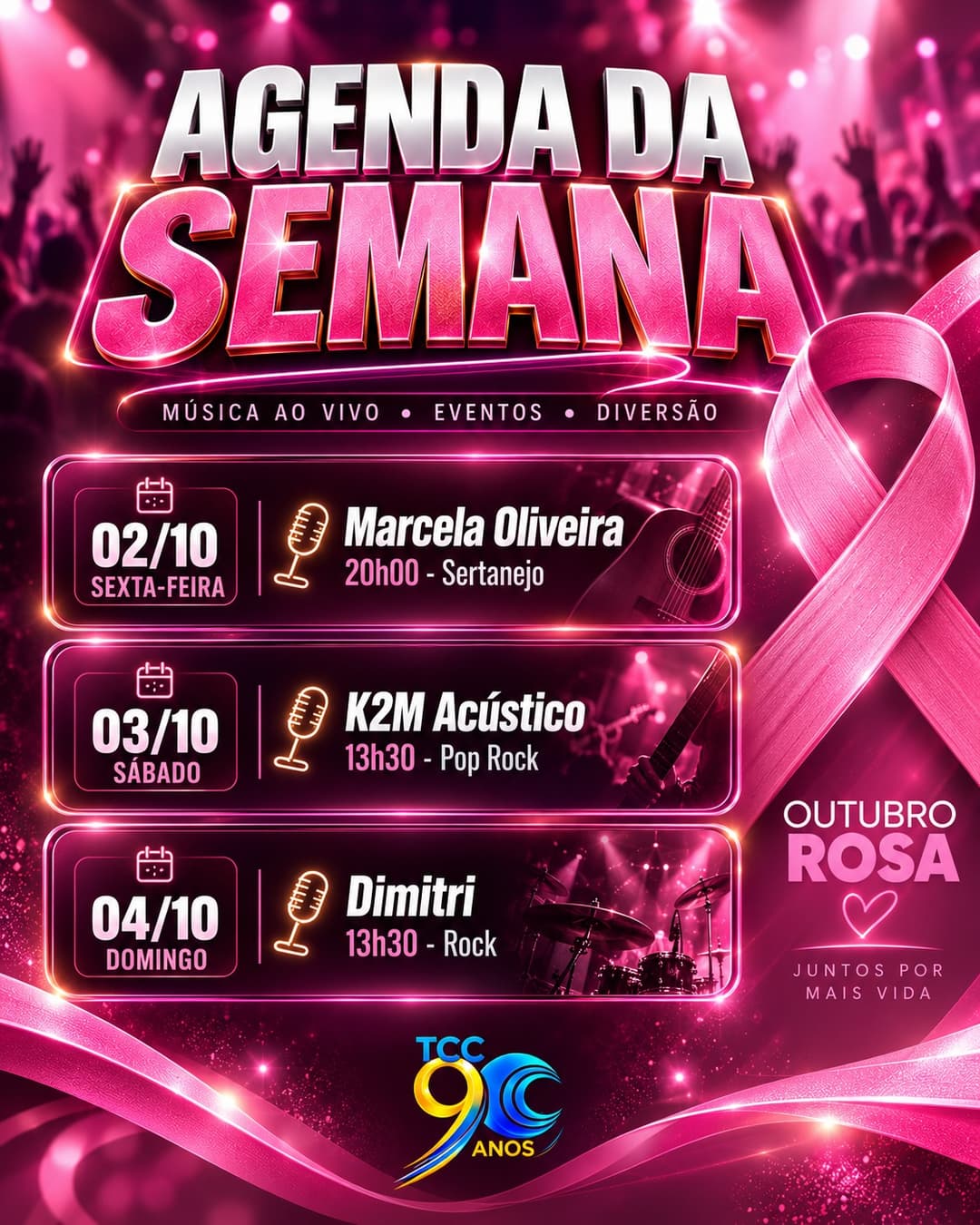 Flyer de Marcela Oliveira