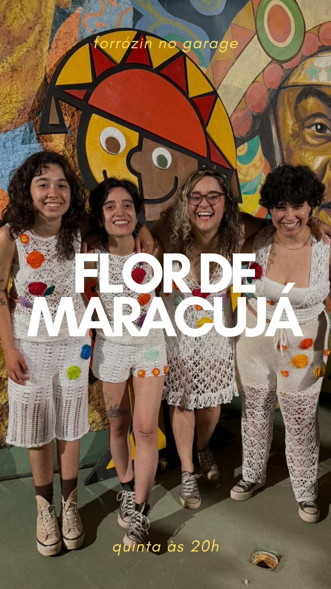 Flyer de Flor de Maracujá Forró e Forró do Garage