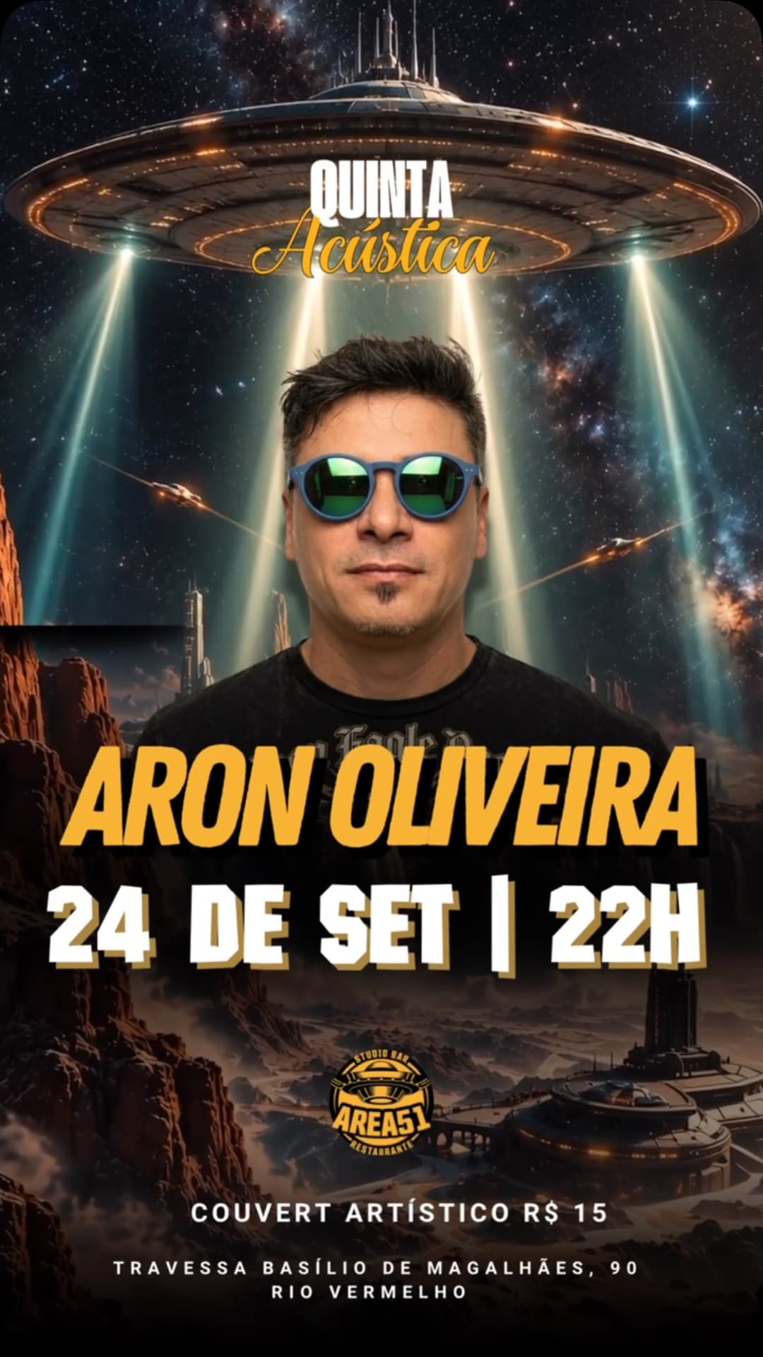Flyer de Aron Oliveira