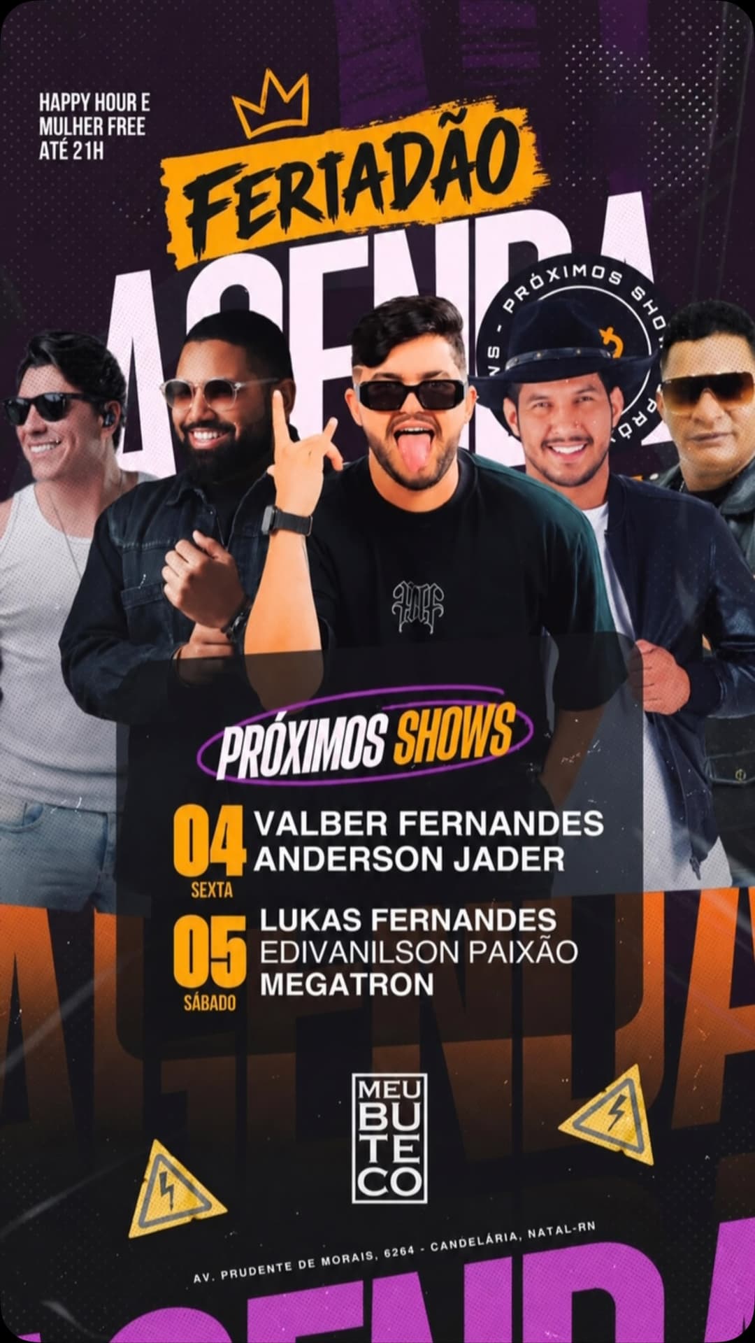 Flyer de Valber Fernandes e Anderson Jader