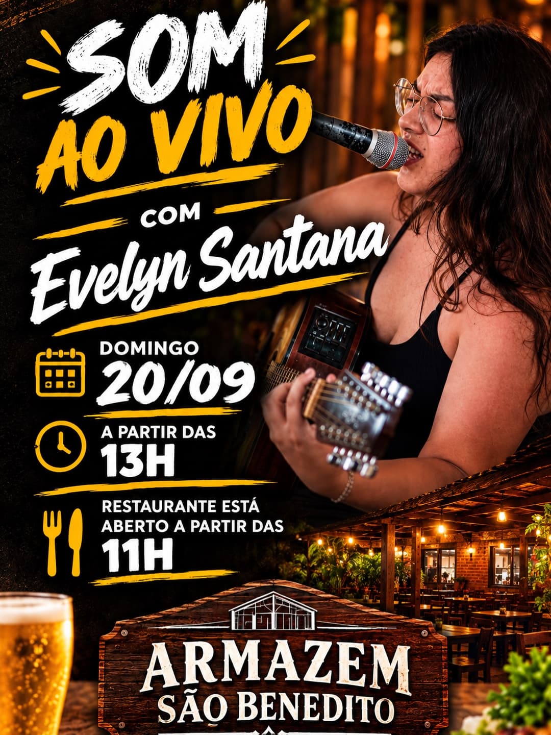 Flyer de Evelyn Santana