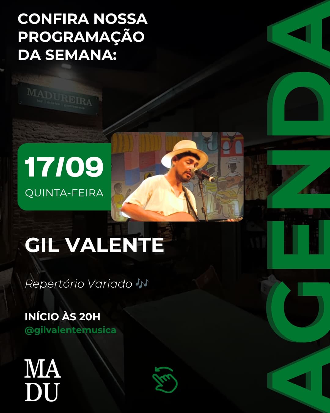 Flyer de Gil Valente