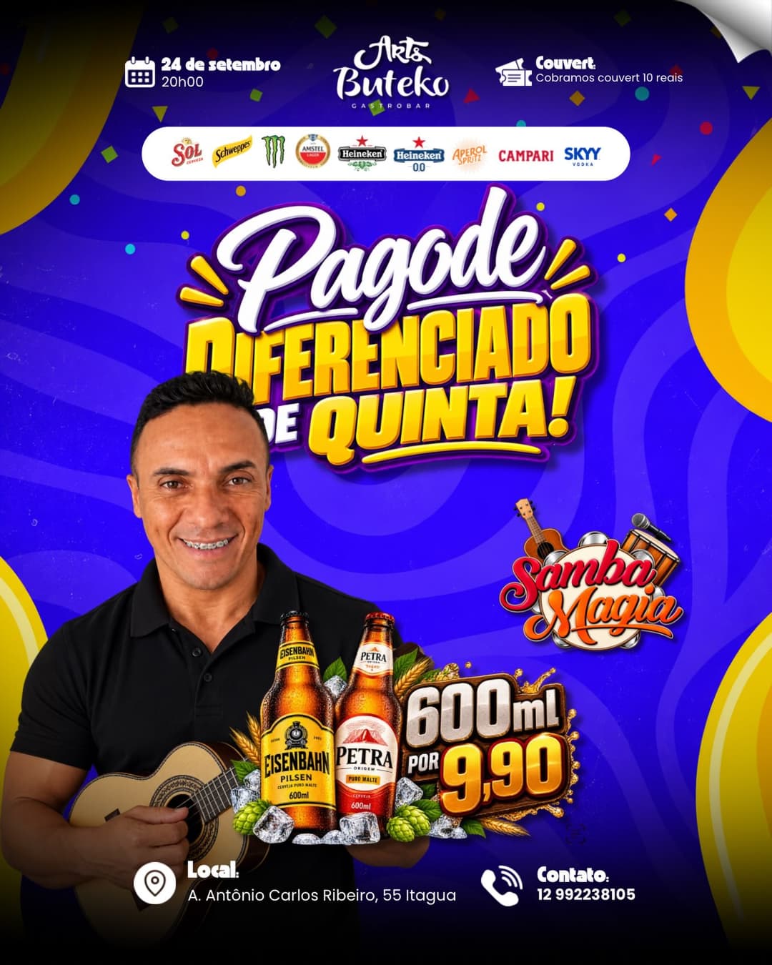 Flyer de Samba Magia