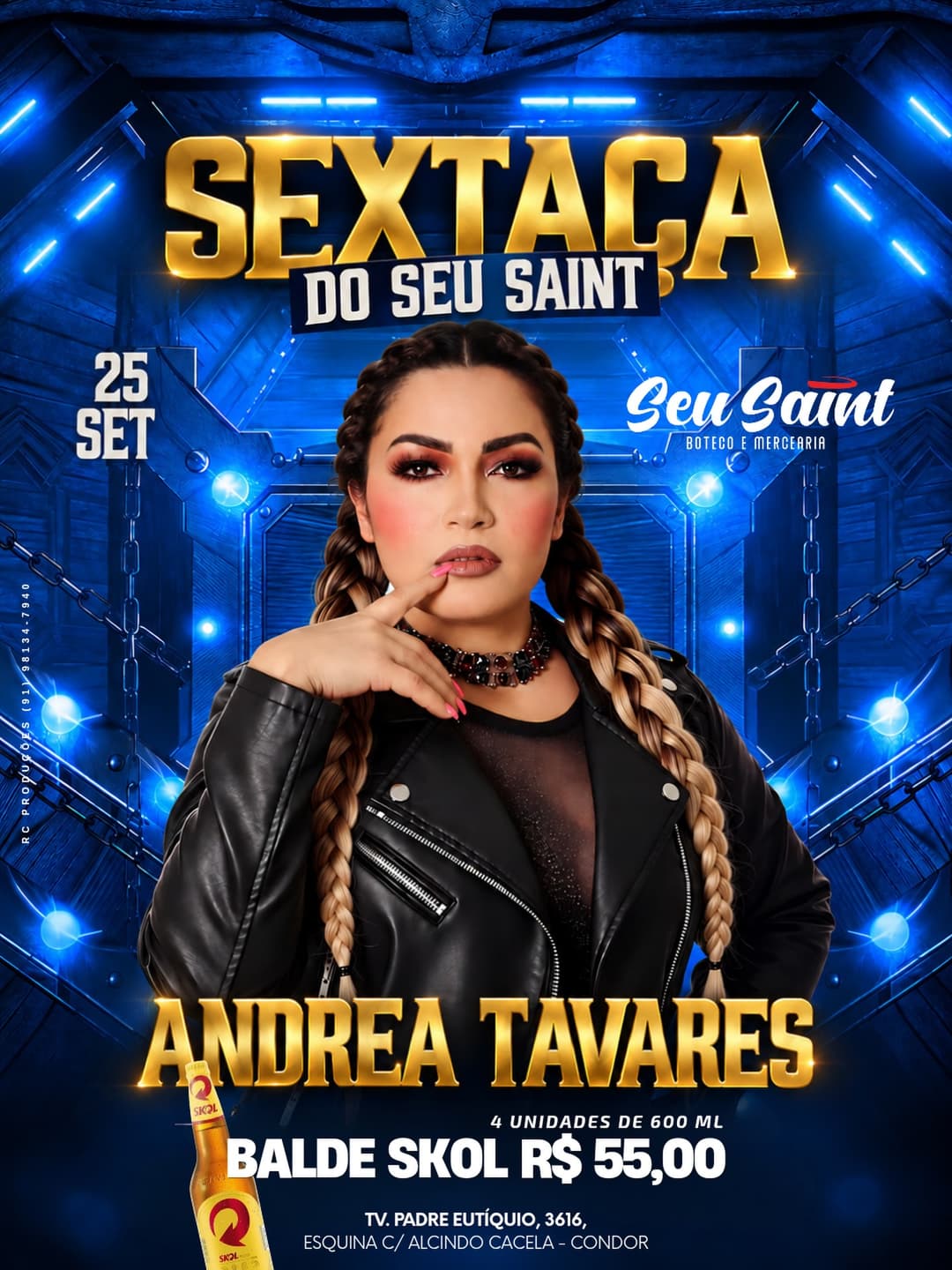 Flyer de Andrea Tavares