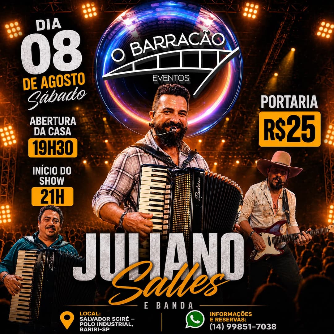 Flyer de Juliano Salles & Banda