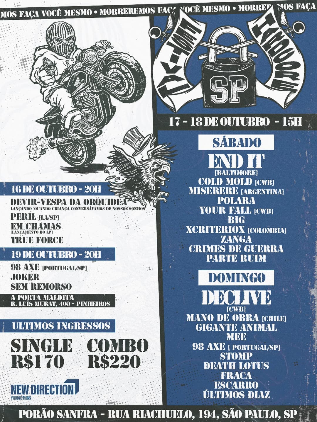 Flyer de Cold Mold e mais 2 artistas